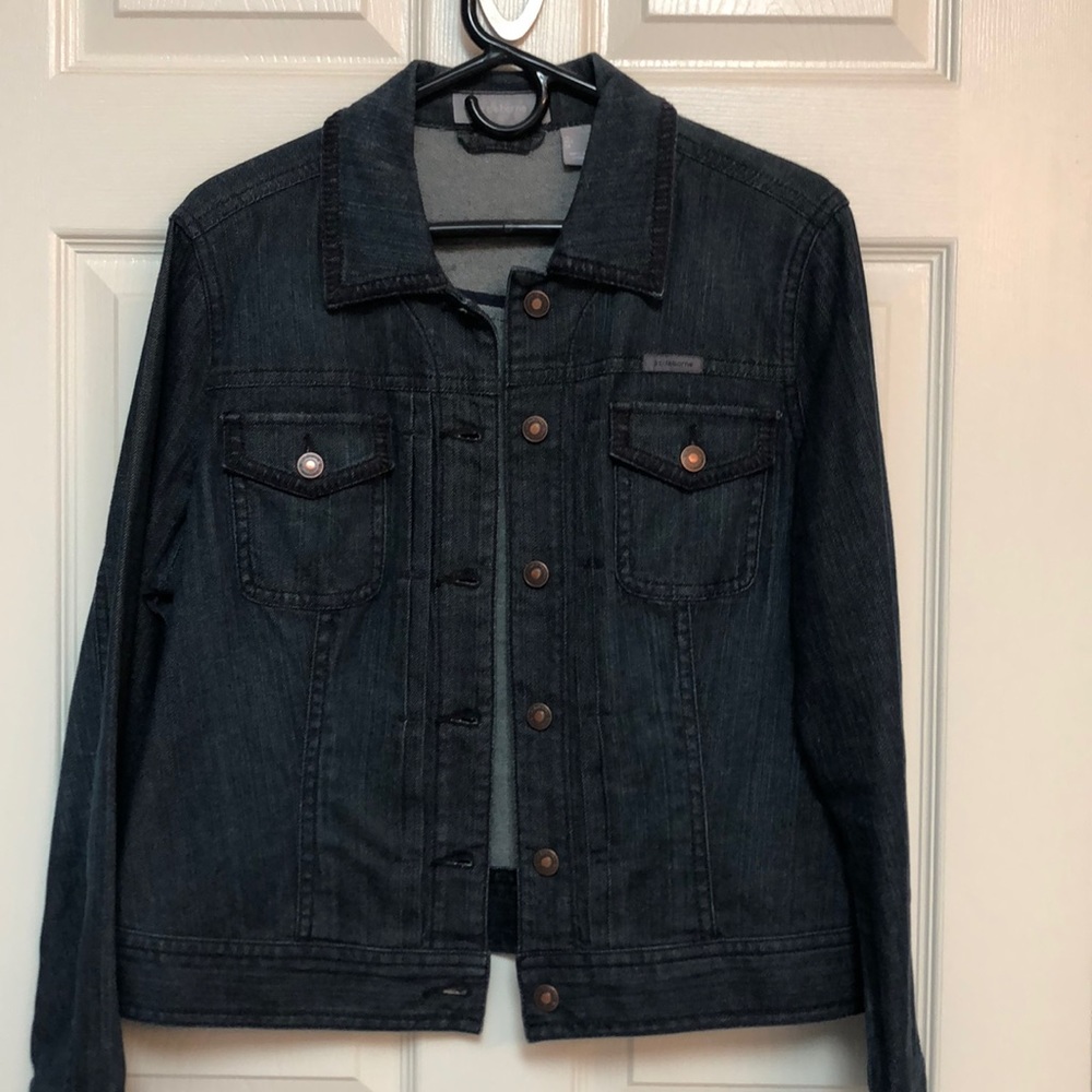 Liz Claiborne dark blue denim jacket